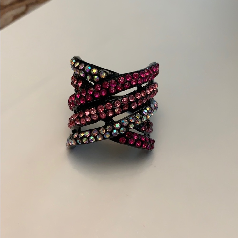 Rhinestone ring. All rhinestones in tact.